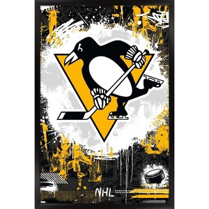 Trends International NHL Pittsburgh Penguins - Maximalist Logo 23 Framed Wall Poster Prints - 1 of 4