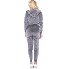 Women's 2 Piece Velour Tracksuit Set - White Mark - 4 of 4