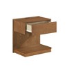 Anybear 1pc End Table with Drawer Open Platform Storage USB Port - 3 of 4