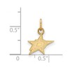 Black Bow Jewelry 14k Yellow Gold Plated Sterling Silver Dallas Stars NHL Extra Small Pendant - 2 of 3