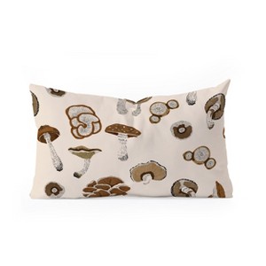 Marta Barragan Camarasa Wild forest mushrooms 2 Oblong Throw Pillow - Society6 - 1 of 2