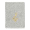 Linum Home Textiles 100% Turkish Cotton MONICA Gold Thread 2PC Embellished Washcloth Set - 2 of 3