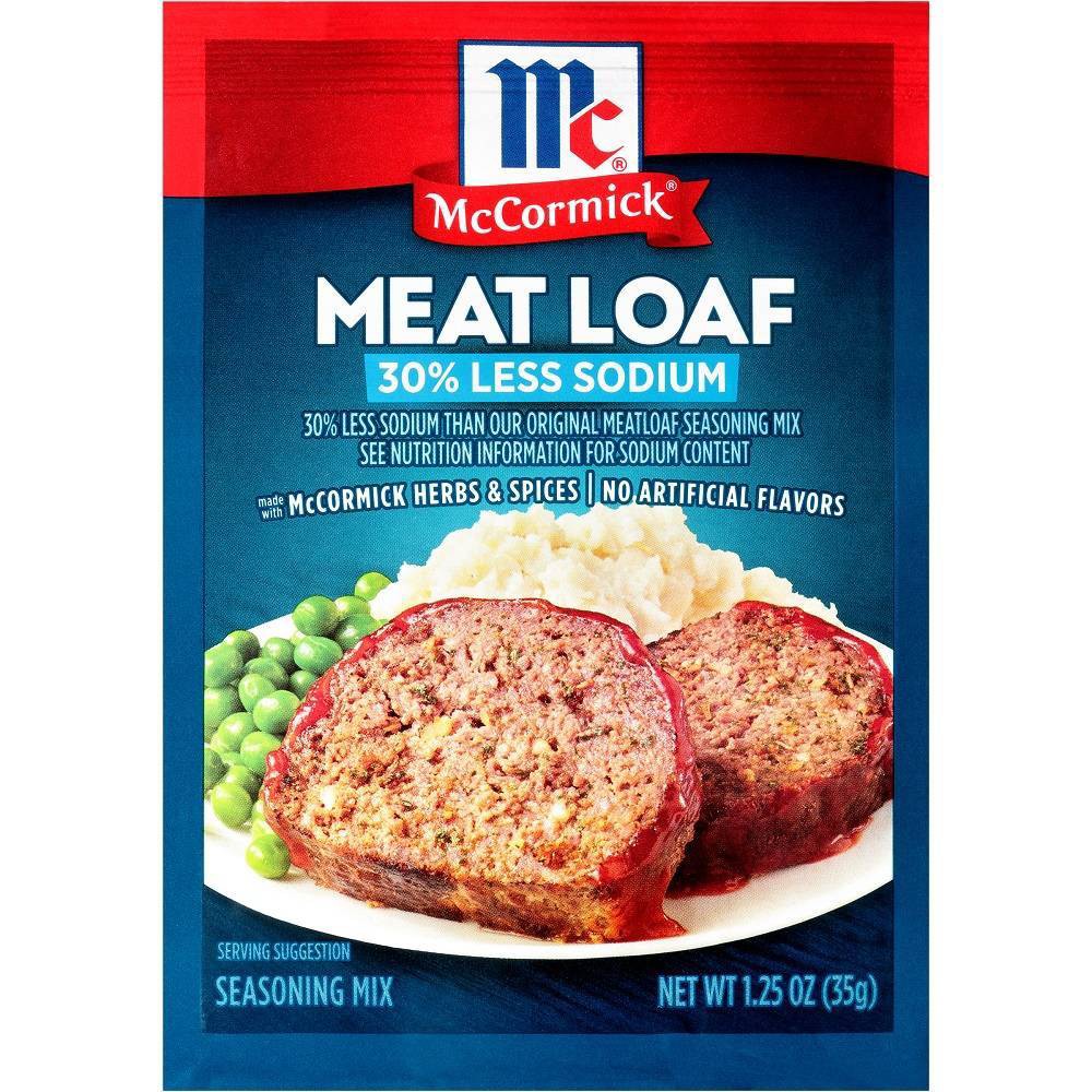 UPC 052100017457 product image for McCormick Meat Loaf Seasoning Mix 30% Less Sodium - 1.25oz | upcitemdb.com