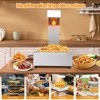 French Fry Warmer, 620W Commercial Food Heat Lamp & Food Warmer Light, Free-Standing Warming Dump Station, Countertop Fries Food Warmer. - 4 of 4