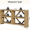Tribesigns 70.9-Inch Extra Long Console Table with Storage, 3-Tier Industrial Sofa Table Behind Couch for Entryway, Hallway for Living Room, Brown - 3 of 4