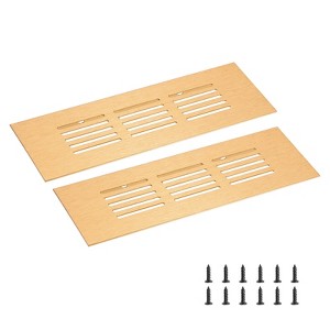 Unique Bargains Rectangle Ventilation Grille, Aluminum - 1 of 3
