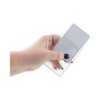 Advantus Frosted One-Card Rigid Badge Holders, Horizontal, Frosted 3.68" x 2.75" Holder, 3.38" x 2.13" Insert, 25/Box - 4 of 4
