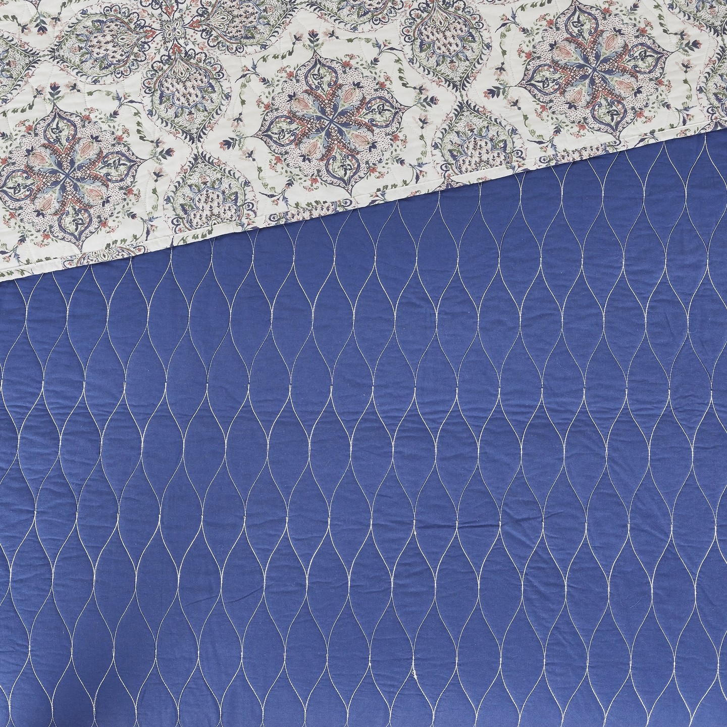 Комплект с покрывалом Modern Threads Soren 2-Piece Reversible Cotton Floral Quilt Set, цвет: С принтом — фото 6