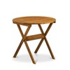 East West Furniture 3-Pc Patio Table Set Consists of a Wooden Folding Table & 2 Folding Patio Chairs Ideal for Garden, Terrace, Bistro, & Porch - 4 of 4