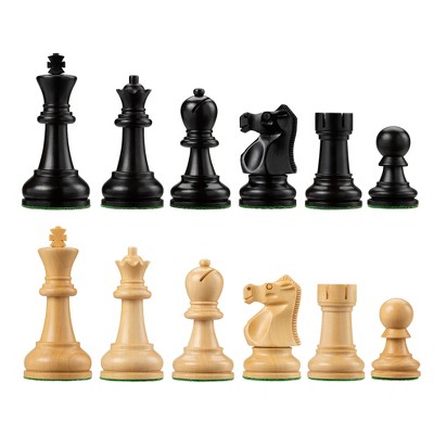 Bobby Fischer (Reg. U.S. Pat. & Tm. Off.) Ultimate Chess Pieces Ebonized/Boxwood 3.75 inch King