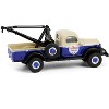 1948 Dodge Power Wagon Wrecker Tow Truck Beige and Blue "Chevron Special Edition" Series 1/64 Diecast Model Car by Greenlight - 3 of 4