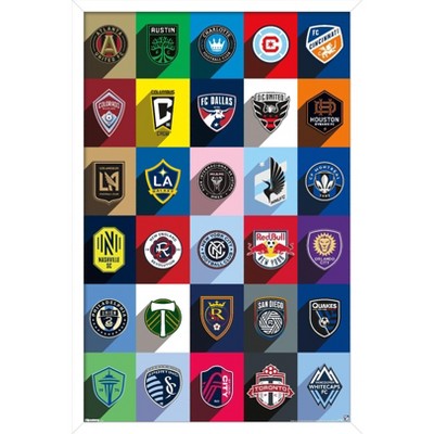 Trends International MLS League - Logos 25 Framed Wall Poster Prints