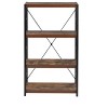 PAGED Rectangular Bookshelf Modern Storage Shelves with X-Shape Cross Bar for Living Room, Study Room - 4 of 4