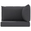 vidaXL Pallet Cushion Charcoal Oxford fabric (100% polyester) Medium - 4 of 4