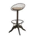 32" Grayson Adjustable Weathered Barstool Brass - Christopher Knight Home