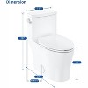 One-Piece Toilet, Elongated Bowl, 1.28 GPF Water-Saving Flush, Comfort Height, Whisper-Close Seat, Easy Installation, Modern Style - 2 of 4