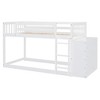 NicBex Twin Size Bunk Bed Loft Bed Pine Bed Frame with 4 Drawers and 3 Shelves, Ladder and Full Length Guardrail, No Box Spring Required - 3 of 4