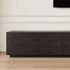 POVISON Modern Black TV Stand, Minimalist Long Media Console for up to 100 Inch TV with 4 Drawers, Sub-package, 118" - 4 of 4