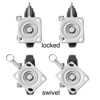 GypTool Heavy Duty Swivel Caster Wheel 8" x 2" - 500 lb Capacity - Set of 2 Wheels - 4 of 4