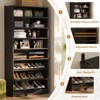 Aheaplus 9-Tier Wood Shoe Storage Cabinet (Holds 40-45 Pairs) - 4 of 4
