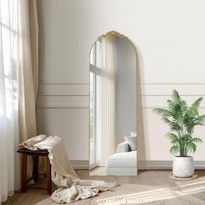 Dovelina Vintage Arched Full Length Standing Mirror Vanity Floor Mirror - 1 of 4