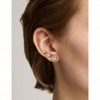 6 Pairs Stud Earrings Set, Hypoallergenic Cubic Zirconia 316L Earrings Stainless Steel CZ Earrings 3 - 8mm Steel color - 3 of 4
