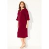 Catherines Bell-Sleeve Lace-Up Shift Dress - 4 of 4