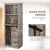 LunaLulinlk Freestanding Rustic Kitchen Buffet, Pantry Storage Cabinet, Vintage Wood - 2 of 4