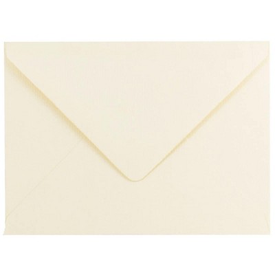 JAM Paper A7 Strathmore Invitation Envelopes w/Euro Flap 5.25x7.25 Ivory Laid 1921402