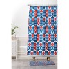 Deny Designs Jenean Morrison Gingham Floral Shower Curtain Blue - 3 of 3