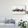 Trademark Fine Art -Michael Tompsett 'Taipei Taiwan Skyline Iv' Canvas Art - 3 of 4