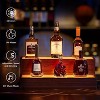 LED Lighted Liquor Bottle Display Shelf Bar Display Shelf, DIY Illuminated Bottle Shelf with App & Remote Control Freestanding Holding Bottles for Home Bar, Party - 3 of 4