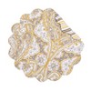 C&F Home Shay Damask Round Placemat Set of 6 - 2 of 4
