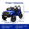 Jojoka 12V Kids Ride On Car with Remote Control, 4-Wheel Truck Toy with Spring Suspension, LED Lights, Music - 2 of 4