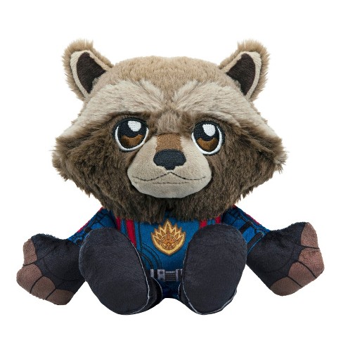 Raccoon in Blue Coat Stuffed Animal