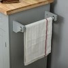 Rolling Kitchen Island Cart with Rubberwood Top, Adjustable Shelves, Storage Cabinet, 2 Drawers, Spice Rack, Towel Bar, Lockable Wheels for Kitchen - 3 of 4