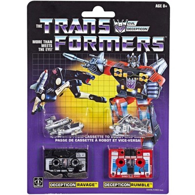 Transformers G1 Ravage and Rumble Set of 2 | Transformers Vintage G1 Reissues Action figures