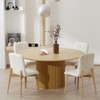 SpassWay 2 Black Dining Chairs Wood Legs Slanted Back Wide Seat 23" x 32" for Living Dining Room - 3 of 4