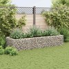 vidaXL Gabion Raised Bed Silver Galvanized steel Heavy Weight Endurance - 4 of 4