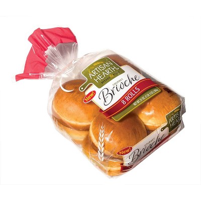 Artisan Hearth Brioche Rolls - 21oz/8ct