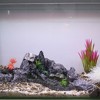 Unique Bargains Aquarium Terrariums Mountain for Fish Tank Landscape Decoration Gray Green 5.51" Height 1pcs - 2 of 4