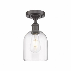 Bella - 1 Light Semi-Flush Mount In Industrial Style-10.75 Inches Tall and 5.5 Inches Wide - 1 of 1