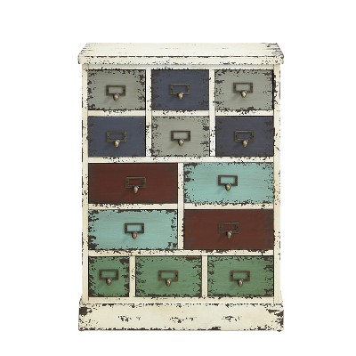 Garrick Distressed 13Drawer Cabinet - Powell Company