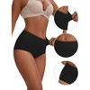 INSPIRE CHIC Leak Proof Briefs for Women's Cotton High Waist Elastic Waistband Full Coverage Tummy Control Period Underwear - 3 of 4