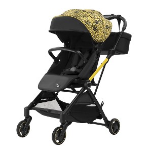 RoyalBaby 360 Reversible Seat Compact Portable Travel Stroller, Black/Yellow - 1 of 4