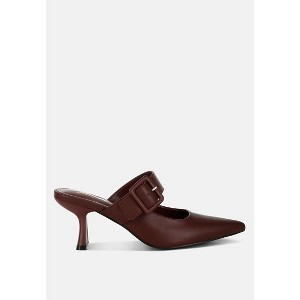 Shein Star Slim Block Heel Mules Women - 1 of 4