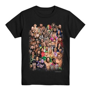 WWE Boys Superstars Group Shirt - John Cena, Daniel Bryan, Seth Rollins World Wrestling Champion Belt T-Shirt - 1 of 1