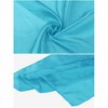 Elerevyo Women's Solid Satin Scarves Small Square Neck Scarf Neckerchief 19.7"x19.7" - 4 of 4
