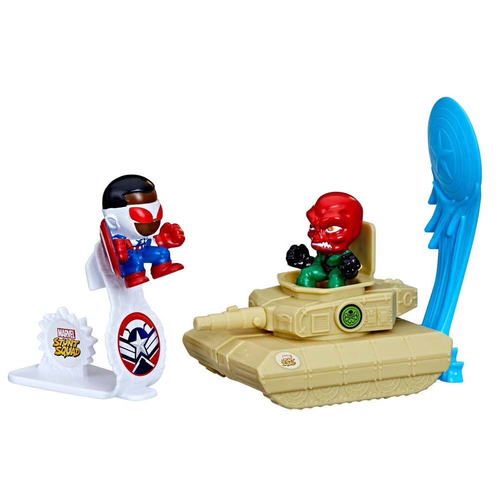 Marvel Stunt Squad Captain America vs Red Skull Action Figures