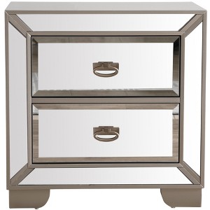 Passion Furniture Hollywood Hills 2-Drawer Nightstand (28 in. H x 28 in. W x 17 in. D) - 1 of 4